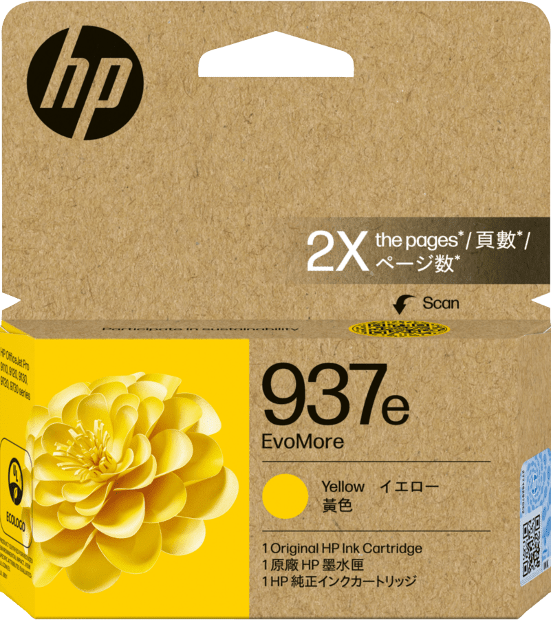 TechWarehouse 937E HP EvoMore High Capacity Yellow Cartridge HP