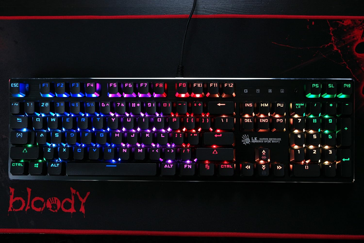 TechWarehouse Bloody B820R Mechanical Keyboard - (LK Optic Blue Switch) Bloody