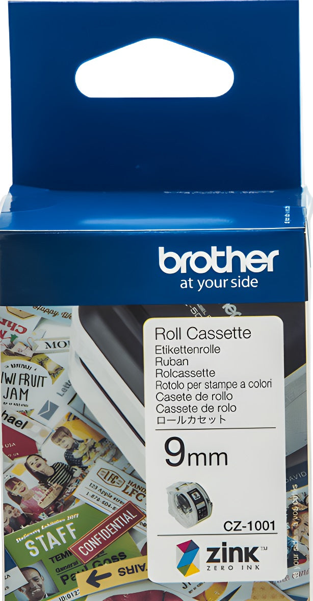 CZ1001 Brother 9mm Printable Roll Cassette