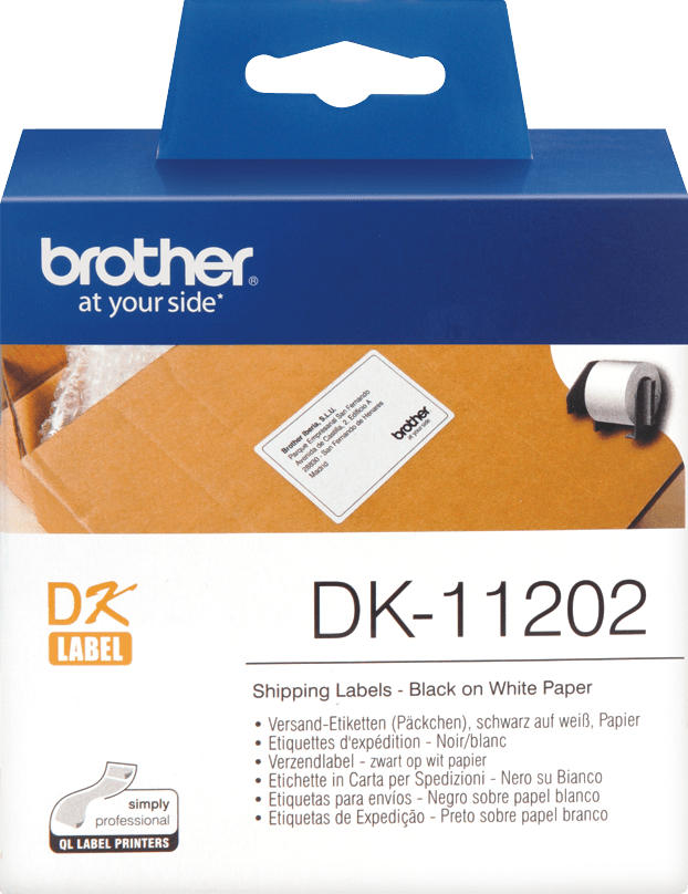 TechWarehouse DK11202 Brother 62mm x 100mm White Shipping Labels 300 per roll Brother