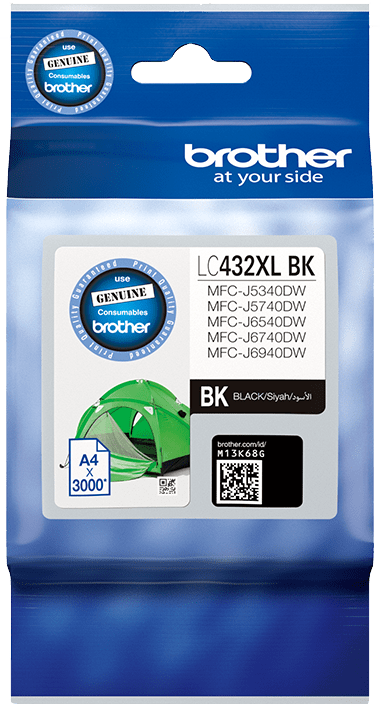 LC432XLBK Brother Black High Yield Ink Cartridge