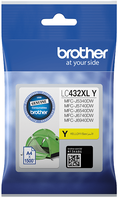 LC432XLY Brother Yellow High Yield Ink Cartridge