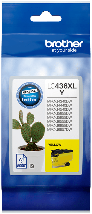 LC436XLY Brother Hi Yield Yellow Ink Cartridge