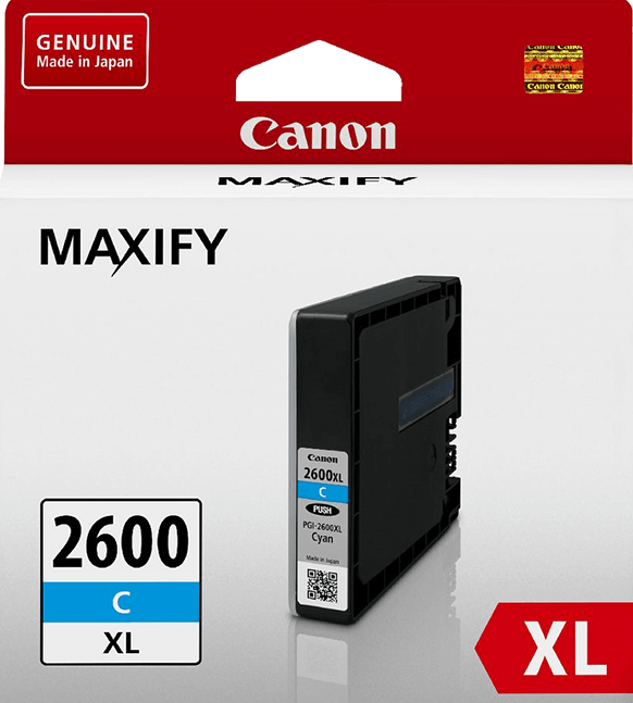 PGI2600XLC Canon Hi Capacity Cyan Ink