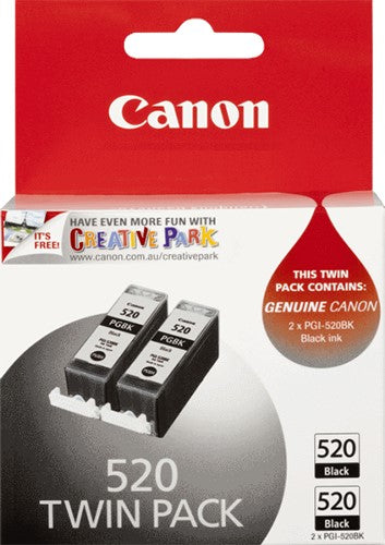 TechWarehouse PGI-520BK Canon Twin Pack Black Ink Canon