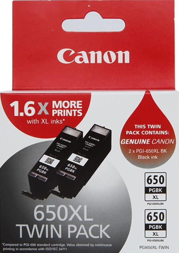 PGI-650XLPGBK Canon High Capacity Twin Pack Black