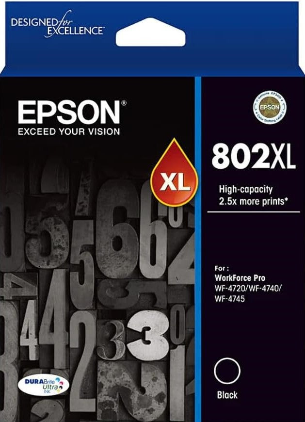 TechWarehouse Epson 802XL High Capacity Black Ink Cartridge Epson