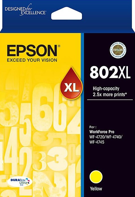 TechWarehouse Epson 802XL High Capacity Yellow Ink Cartridge Epson