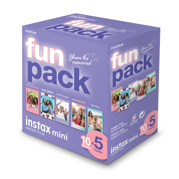 TechWarehouse INSTAX Mini Film 50pk Fun Pack Fujifilm