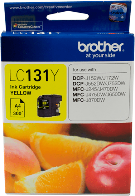 TechWarehouse LC131Y Brother Yellow Ink Cartridge Brother