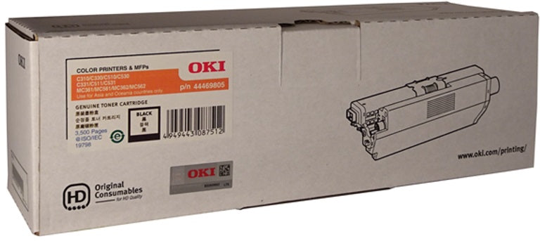 TechWarehouse 44469805 Oki Black Toner Oki