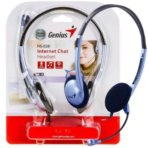 TechWarehouse Genius HS-02B Lightweight Headset with Microphone Genius