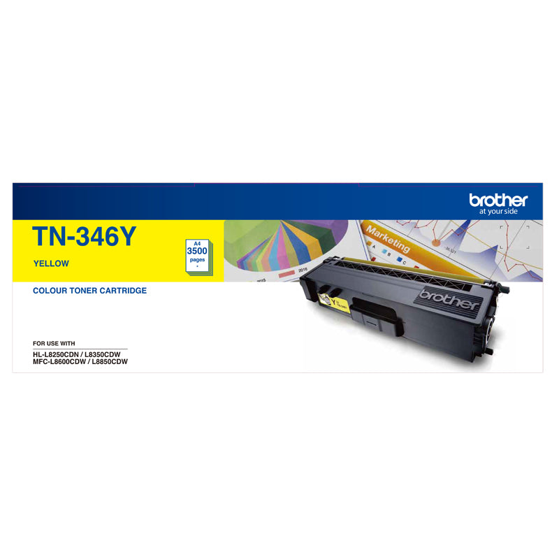 TN346Y Brother High Yield Yellow Toner