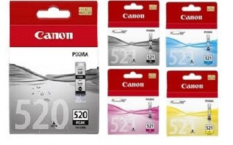 TechWarehouse CLI-521 Canon Set - 5 Cartridges Canon