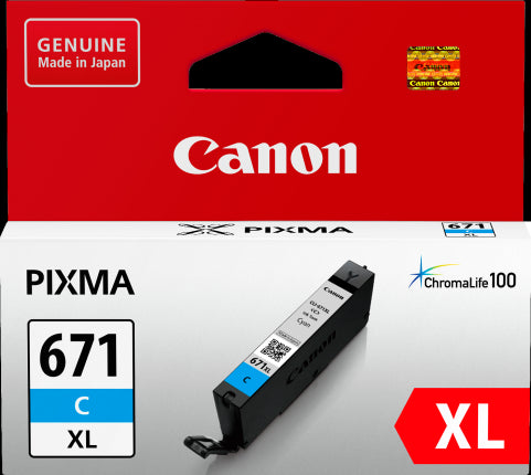 TechWarehouse CLI-671XLC Canon Hi Capacity Cyan Ink Canon