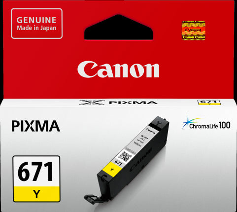 TechWarehouse CLI-671Y Canon Yellow Ink Canon