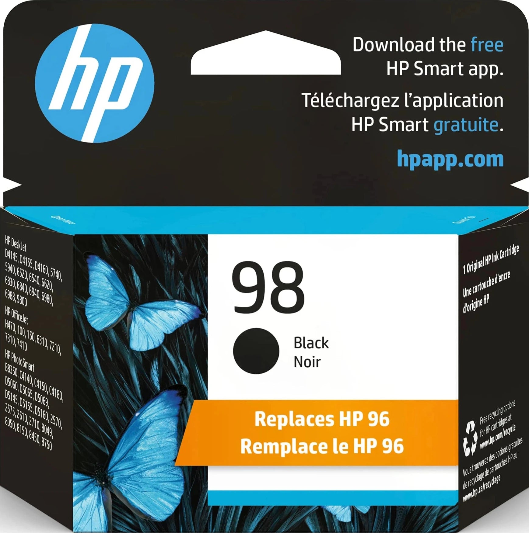 TechWarehouse 98 HP Black Vivera Ink Cartridge HP