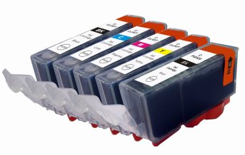 TechWarehouse CLI-521 Compatible Canon Set - 5 Ink cartridges Compatible for Canon