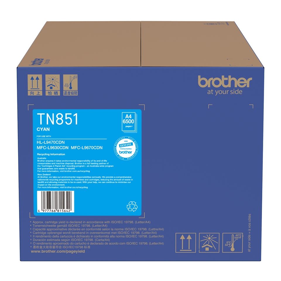 TechWarehouse TN851 Brother Cyan Toner Brother