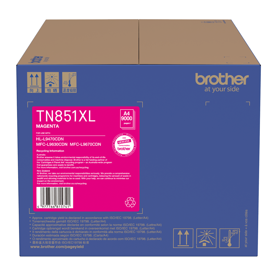 TechWarehouse TN851XL Brother High Capacity Magenta Toner Brother