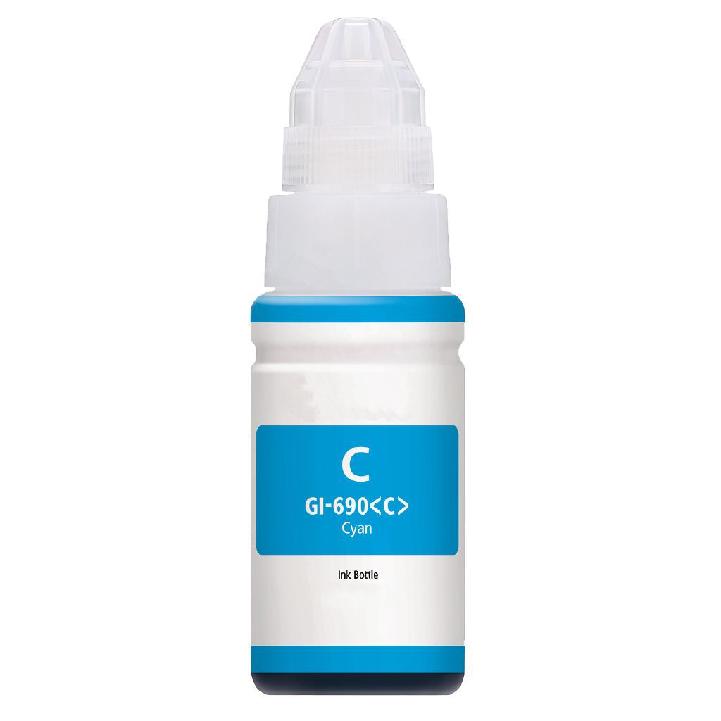 TechWarehouse GI-690C Compatible Cyan Ink Bottle for Canon Compatible for Canon